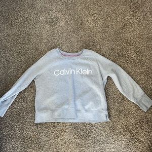 Grey Calvin Klein crew neck